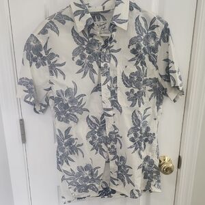 American Eagle Outfitters Blue Floral Men's Shirt